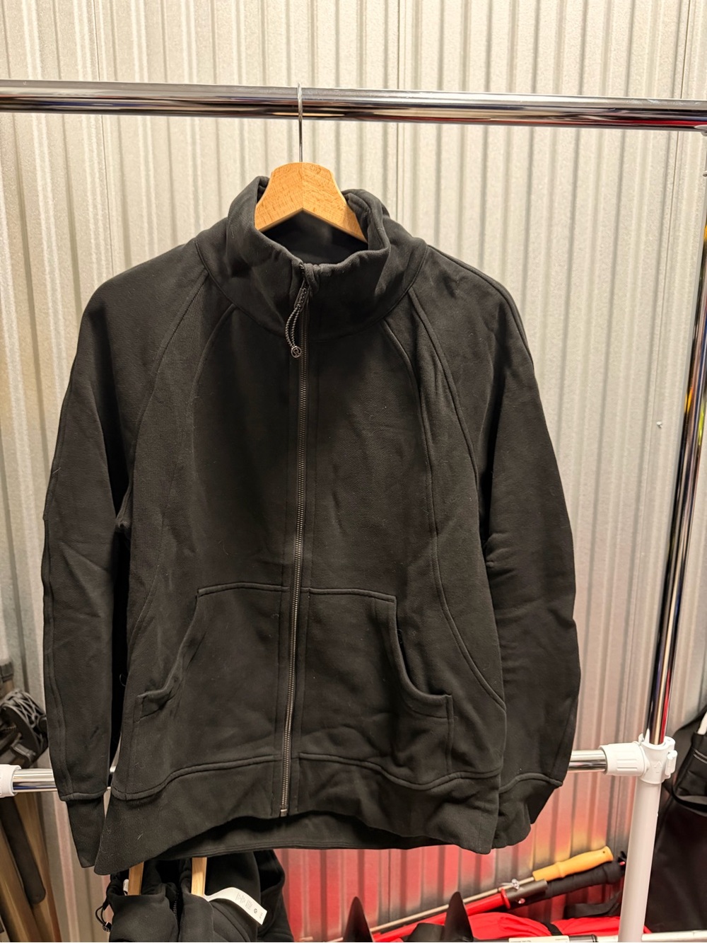Lululemon Scuba Oversized Funnel-Neck Full Zip *Long - Black - XS/S
